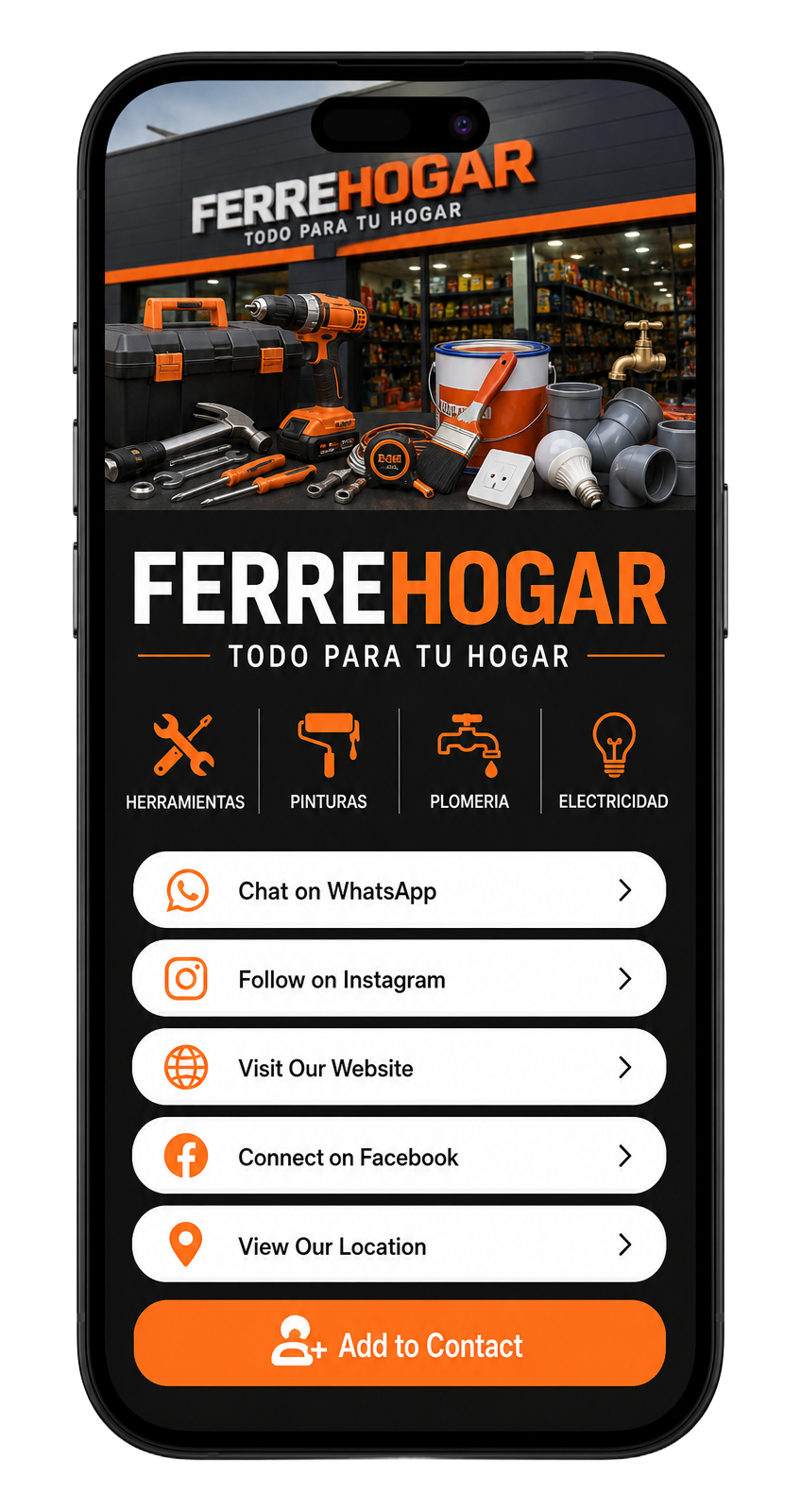 Tarjeta digital Ferrehogar