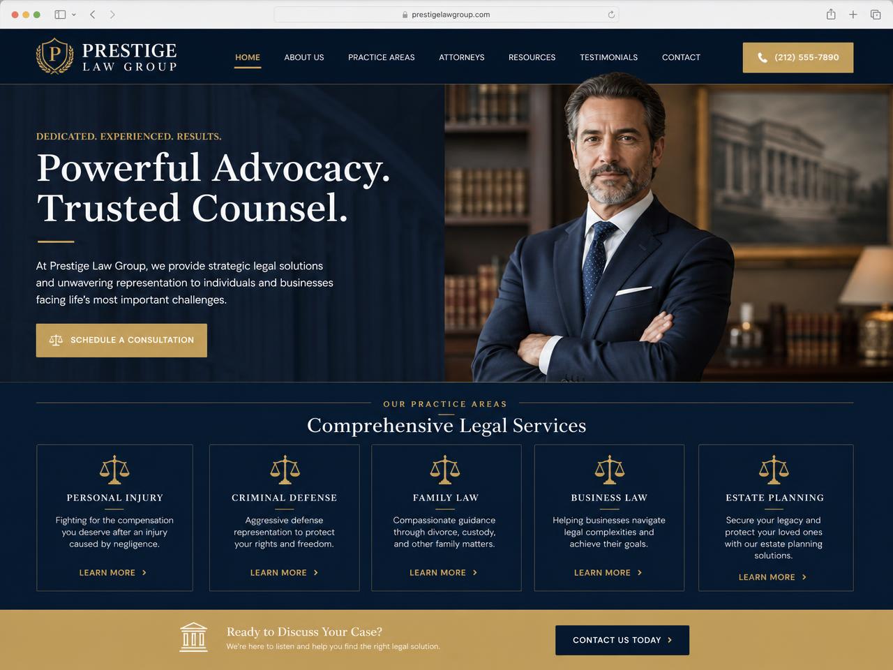 Vista previa del proyecto Abogados